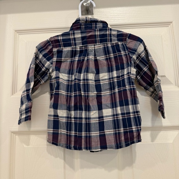 J.Crew Baby Boys Plaid Button Down Shirt 6-12M 100% Cotton - Picture 3 of 6
